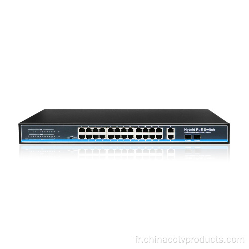 Interrupteur de réseau Poe 24ports avec BoundLinks et SFP